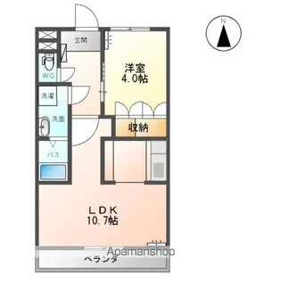 グランディール泰英1号館【1階】の間取り