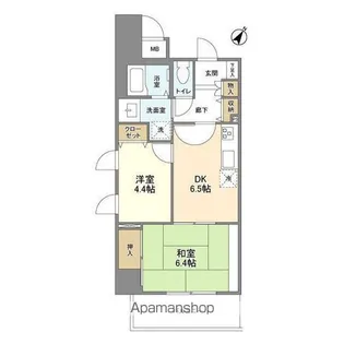 パロス美野島【3階】の間取り