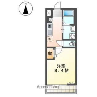 ユーロピュア 西山【106号室】の間取り