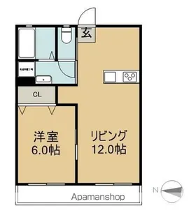 ニューフォンティーヌ【A002号室】の間取り