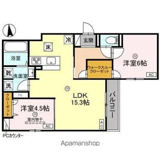 ライジング ヒルズ【101号室】の間取り