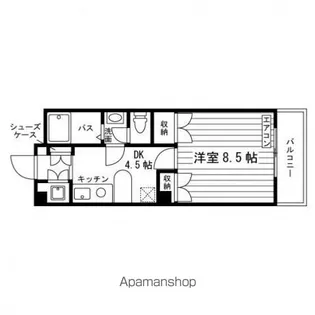 シティマンション鳳凰【3階】の間取り