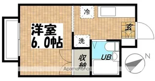ヴェルヴィル国立【103号室】の間取り