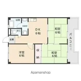 メゾンドールサカエ【4階】の間取り