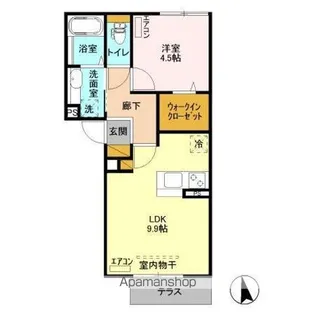 シャルムカツタ【2階】の間取り