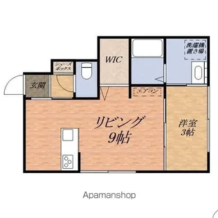 カルフールⅨ A棟【103号室】の間取り
