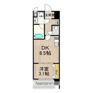 スプランディッド難波SOUTH【5階】の間取り