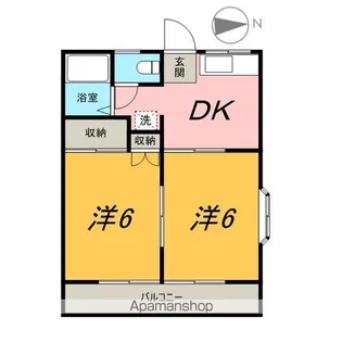 フィオーレⅠ【201号室】の間取り
