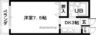 ロイヤルステート津久野【201号室】の間取り