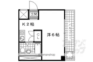 レジデンス大津【503号室】の間取り