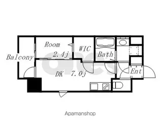 エステムコート名古屋新栄Ⅱアリーナ【7階】の間取り