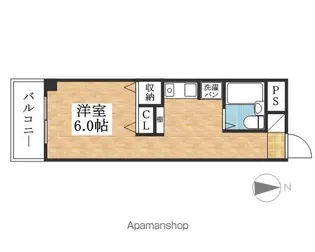 ホームレジデンスA【4E号室】の間取り
