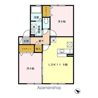 セジュール雅【1階】の間取り
