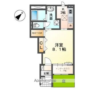 ウィン・ベルⅤ(ファイブ)【1階】の間取り