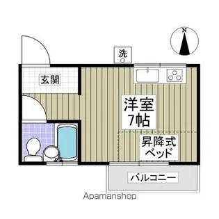 コーポ優【105号室】の間取り