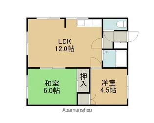 コーポなるせA【202号室】の間取り