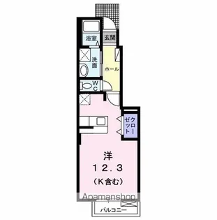 東京都日野市旭が丘6丁目【アパート】の間取り