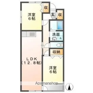 FIORE CILIEGIO【2階】の間取り