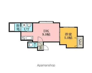 プロスパー菊水B【202号室】の間取り