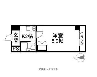 野路一番館【6階】の間取り