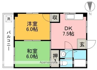 センターハウスはりまや【5階】の間取り