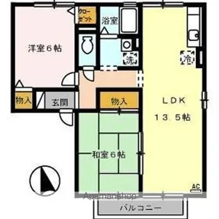 ファミール河野 A棟【1階】の間取り