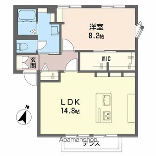 ハイマットメゾン A棟【1階】の間取り
