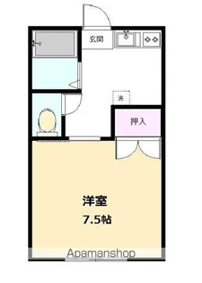 コーポペガサスⅠ【203号室】の間取り