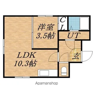 アールズシティN19【403号室号室】の間取り