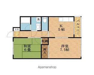 都マンション関目【3階】の間取り