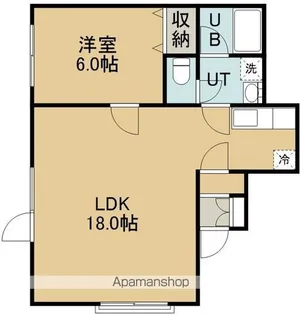 メゾンKAITO【202号室】の間取り