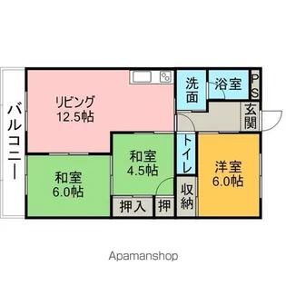 スペースシミズ【203号室】の間取り