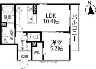 ヴィラアローナ野町【206号室】の間取り