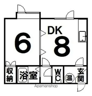 エステートインかれんと【1階】の間取り