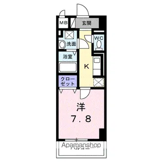 サンライズ 江平中町【2階】の間取り