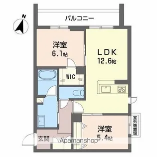 Shamaison堺三国ヶ丘【3階】の間取り