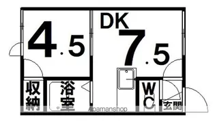 リバーサイド北都【1階】の間取り