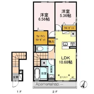 フェニックスIII【2階】の間取り
