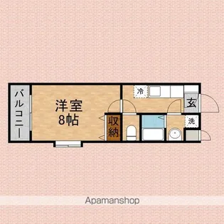 ETERNO LUCE【106号室】の間取り