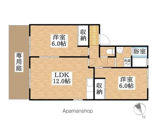 エクセル吉田【1階】の間取り