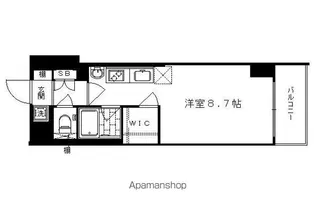 クリスタルグランツ西大路御池【203号室】の間取り
