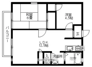 パナハイツ水越【A202号室】の間取り