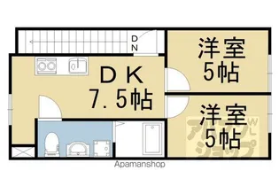 西野大鳥井ハイツ【201号室】の間取り