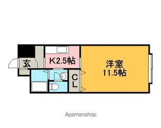 藤井ビルひばりが丘【817号室】の間取り
