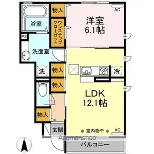 LIVE葵【1階】の間取り