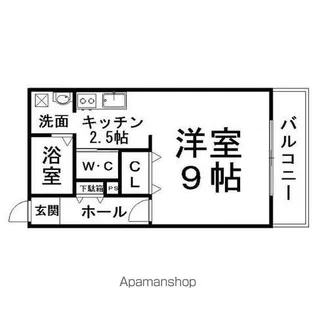 クールラピュタ【306号室】の間取り