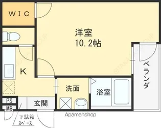 マスダハイツ【1階】の間取り