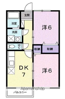 フィオーレA【2階】の間取り