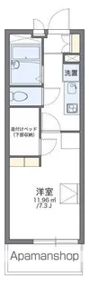 レオパレスALBA【3階】の間取り