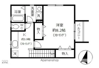カーサ サンライズ【2階】の間取り